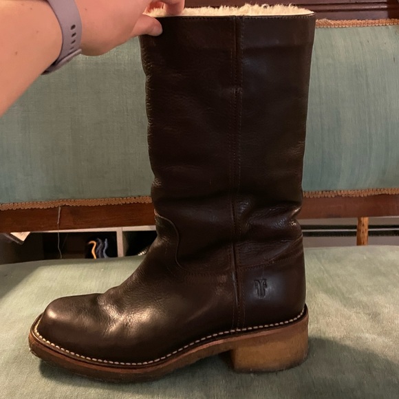 Frye Campus Boot 12R Dark Brown vintage size 9 - Picture 7 of 16